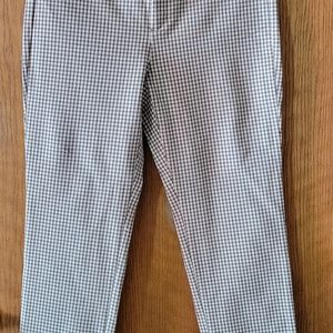 Banana Republic Plaid Sloan Ankle Pant 4P New!
